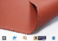 Red Silicone Coated Fiberglass Fabric High Temperature Resistance 590g
