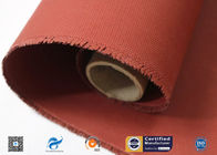 Red Silicone Coated Fiberglass Fabric High Temperature Resistance 590g