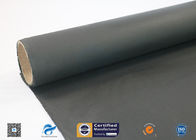 510g E-Glass Black Silicone Coated Fiberglass Fabric Insulation Fireproof  Cloth