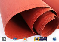 0.75 mm Red Silicone Coated High Silica Cloth Heat Resistant