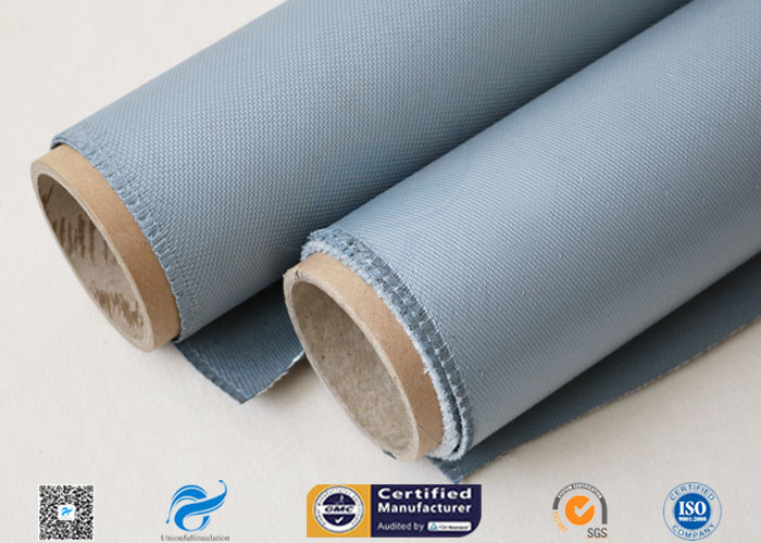 Thermal Insulation Materials 31OZ 0.85MM Grey Silicone Coated Fiberglass Fabric