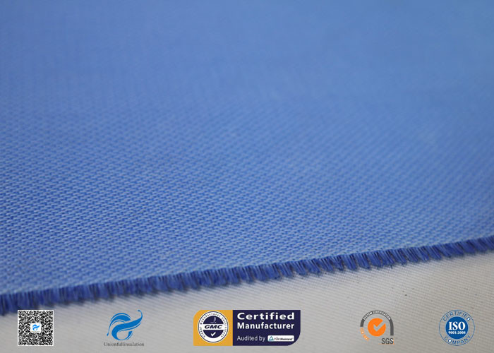 Double Sides Blue Silicone Coated Fiberglass Cloth Temperature 260℃