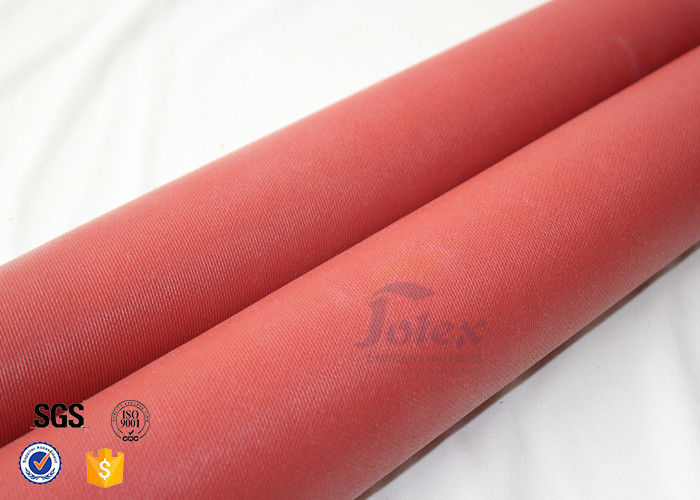 20oz 0.7MM Red Silicone Coated High Silica Fabric 1000℃ Fiber Glass Cloth