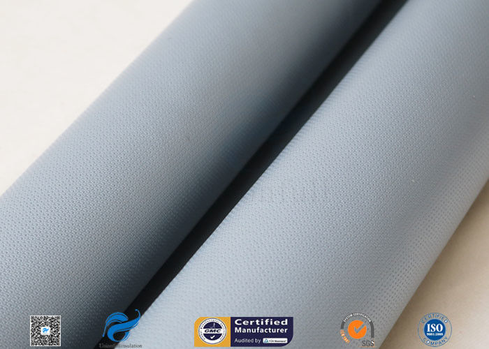 0.55mm Silicone Coated Fiberglass Cloth 580gsm Thermal Insulation Jacket Cloth