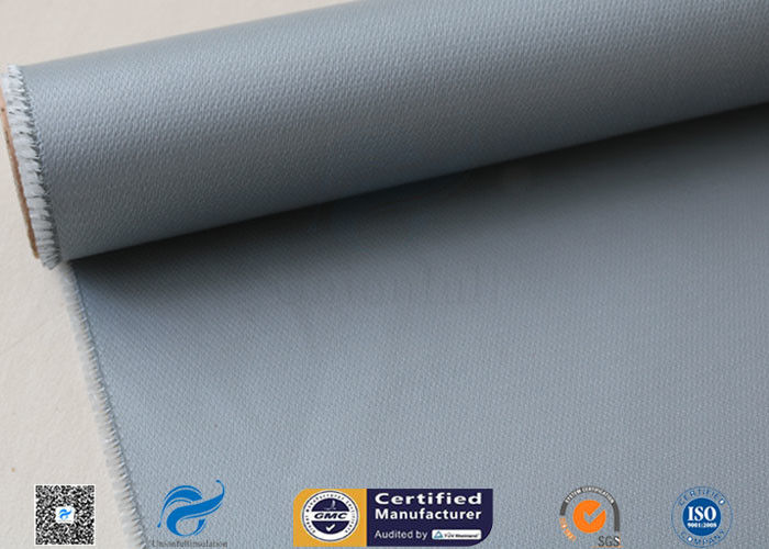 Chemical Resistant Grey Silicone Coated Fiberglass Fabric Electric Insulation